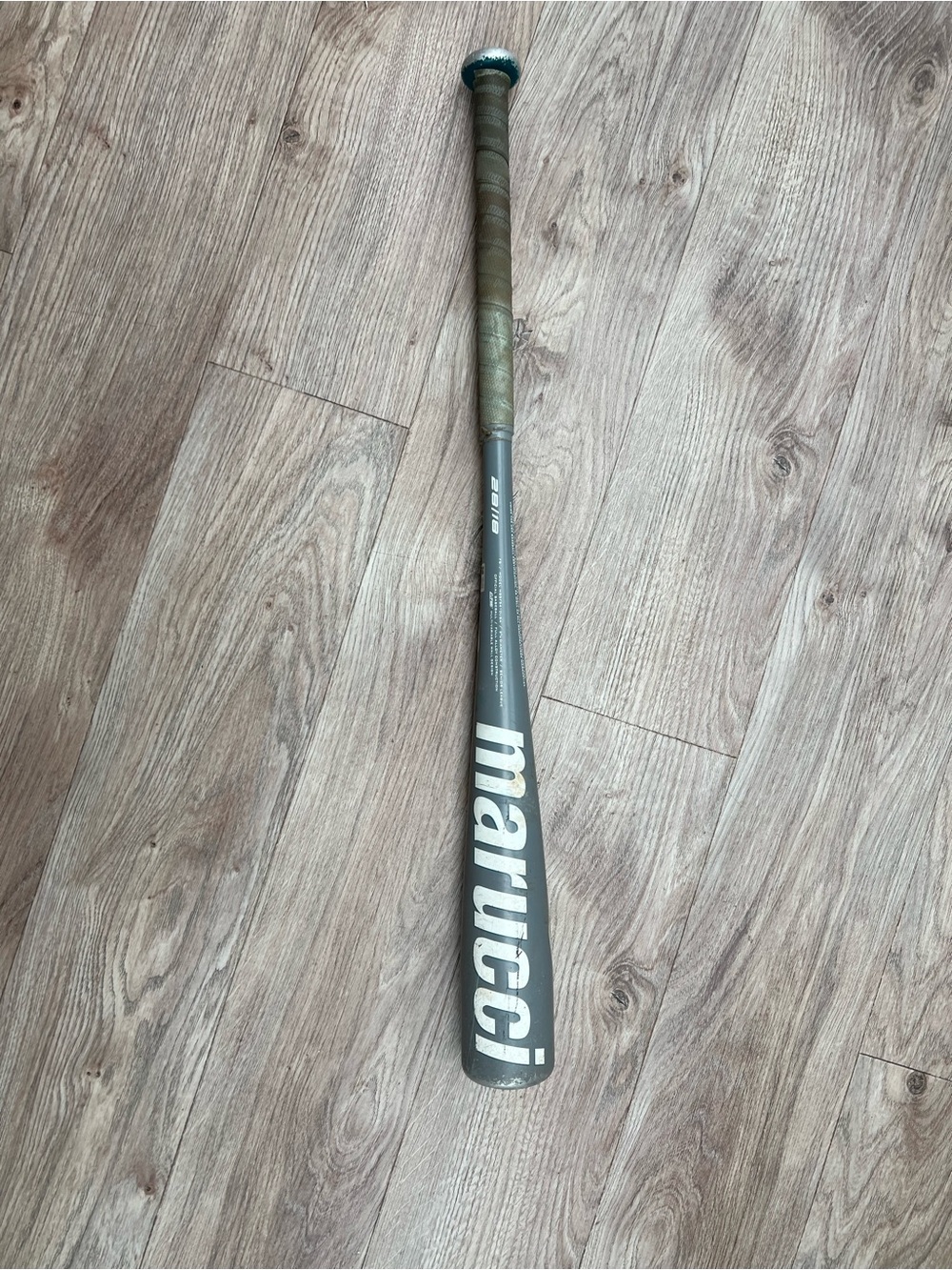 Marucci Gray Baseball Bat with Olive Grip